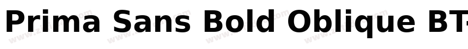Prima Sans Bold Oblique BT字体转换